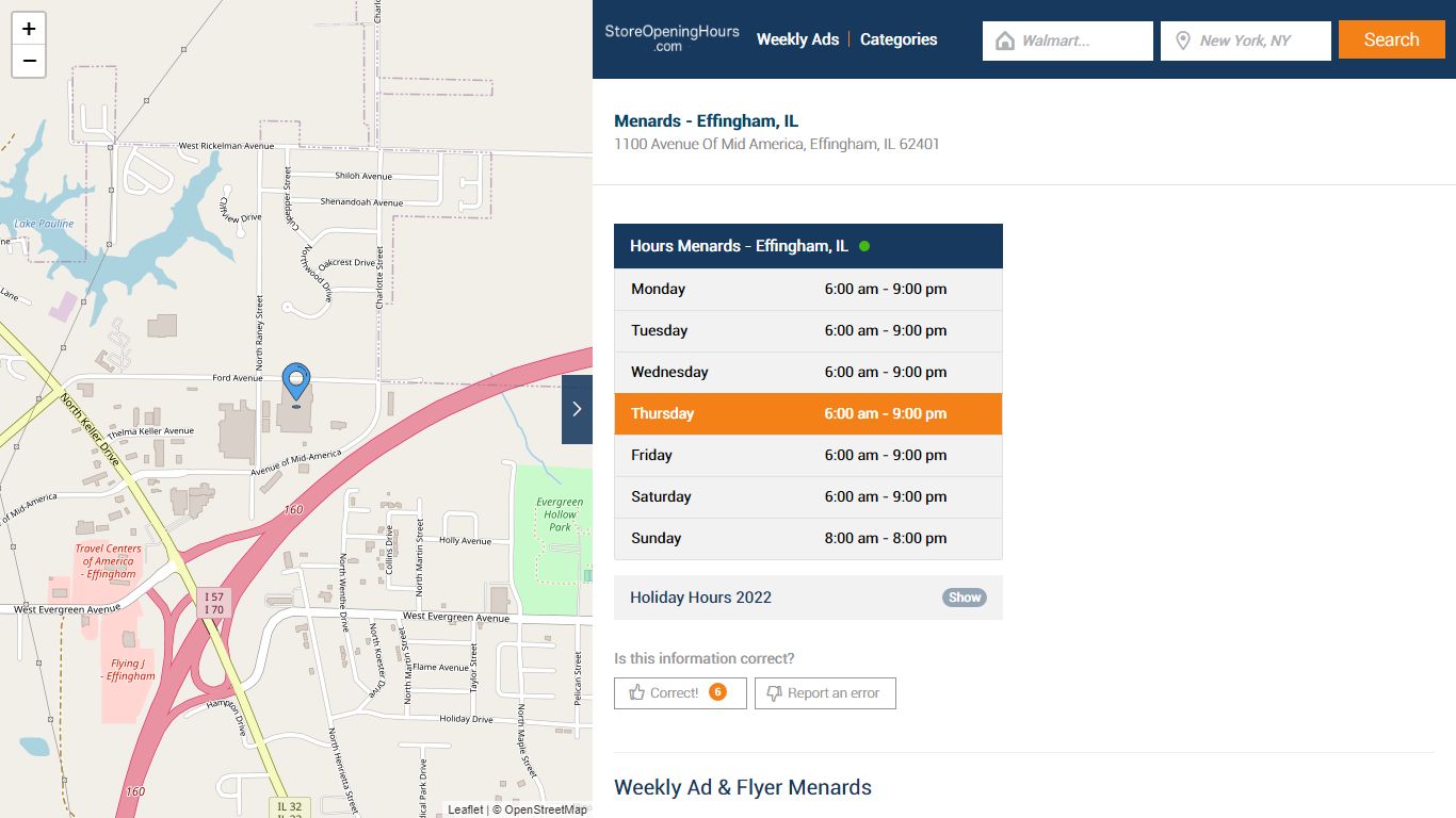 Menards - Effingham, IL - Hours & Weekly Ad