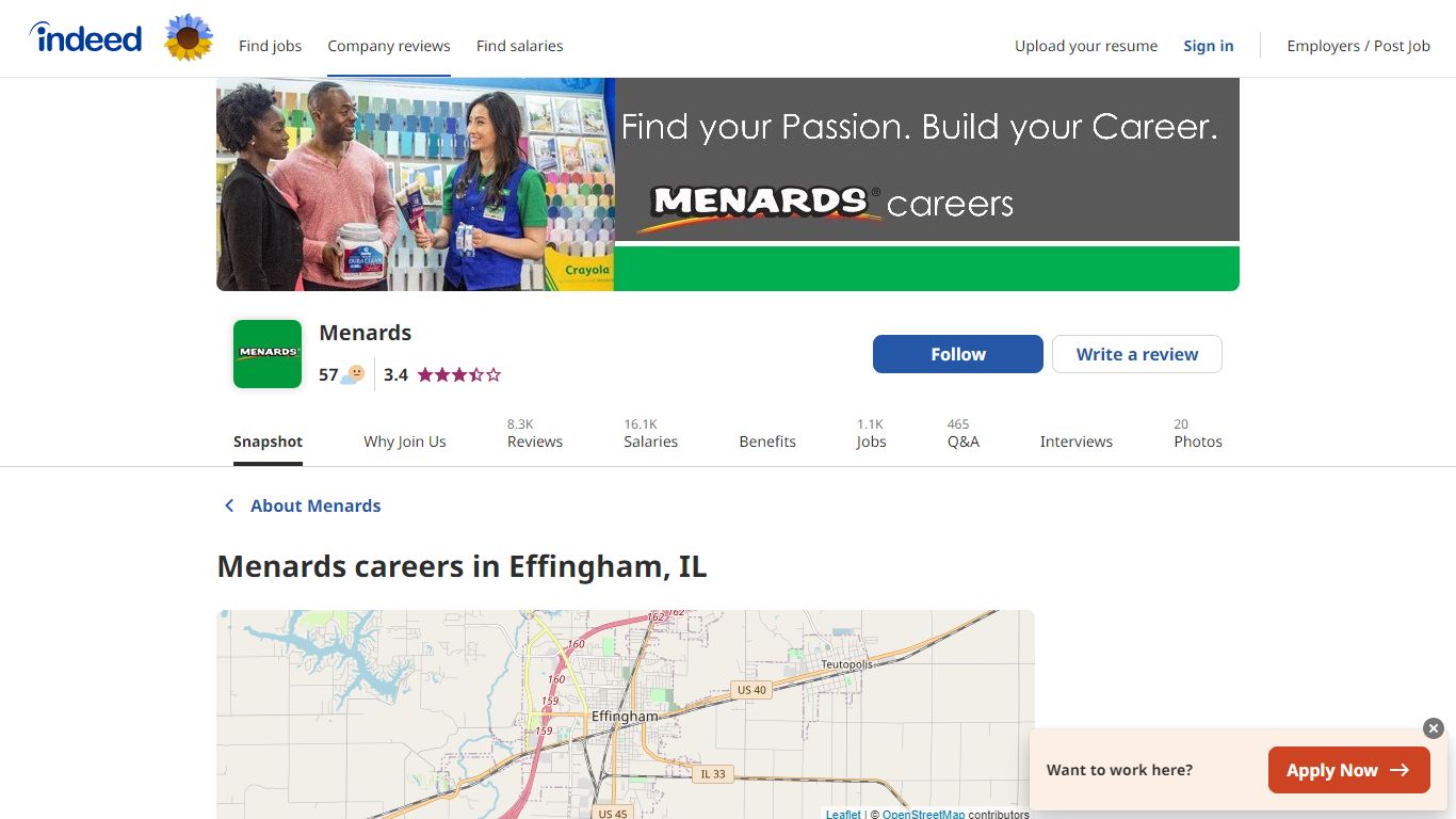 Menards careers in Effingham, IL | Indeed.com
